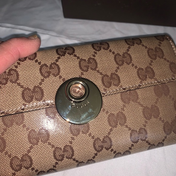 Gucci Crystal Canvas GG Guccissima Wallet - Picture 5 of 8